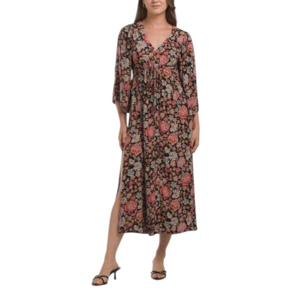 SALTWATER LUXE Three-quarter Sleeve Maxi Dress - Picture 1 of 3